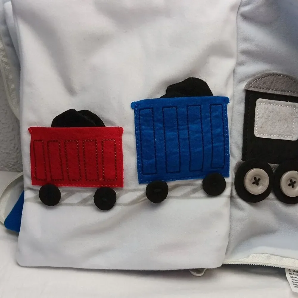 Hallmark Toddler Interactive Soft Multi-Page Activity Quiet Book - Vroom! Felt